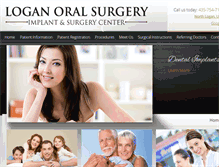 Tablet Screenshot of loganoralsurgery.com